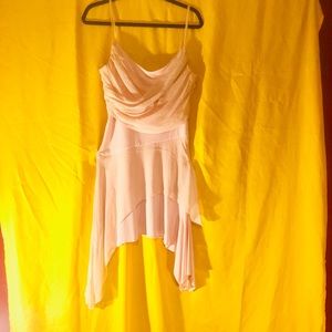 Light pink silk lace dress